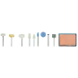 PRX-28285-Set de polissage complet, 10 pièces Proxxon - PRX-28285