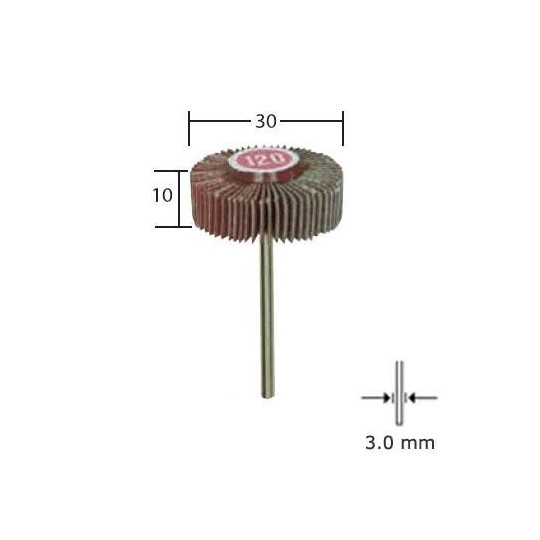 PRX-28985-Meule à lamelles en grain normal, 30x10mm Proxxon - PRX-28985