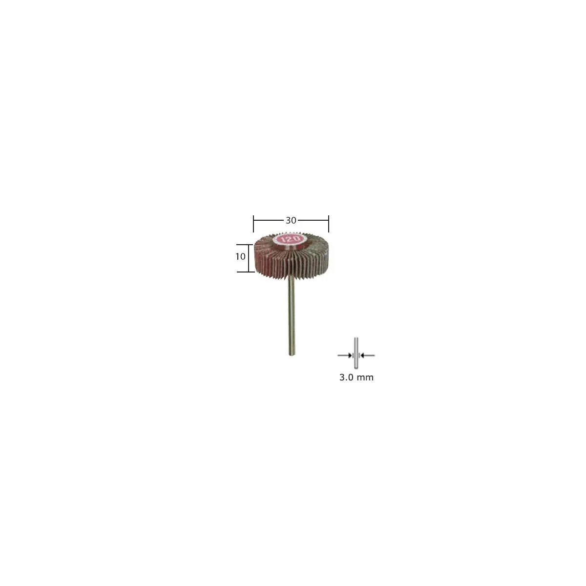 Proxxon 30x10mm normal grit flap wheel - PRX-28985 - PRX-28985 Proxxon 30x10mm normal grit flap wheel - PRX-28985 - PRX-28985