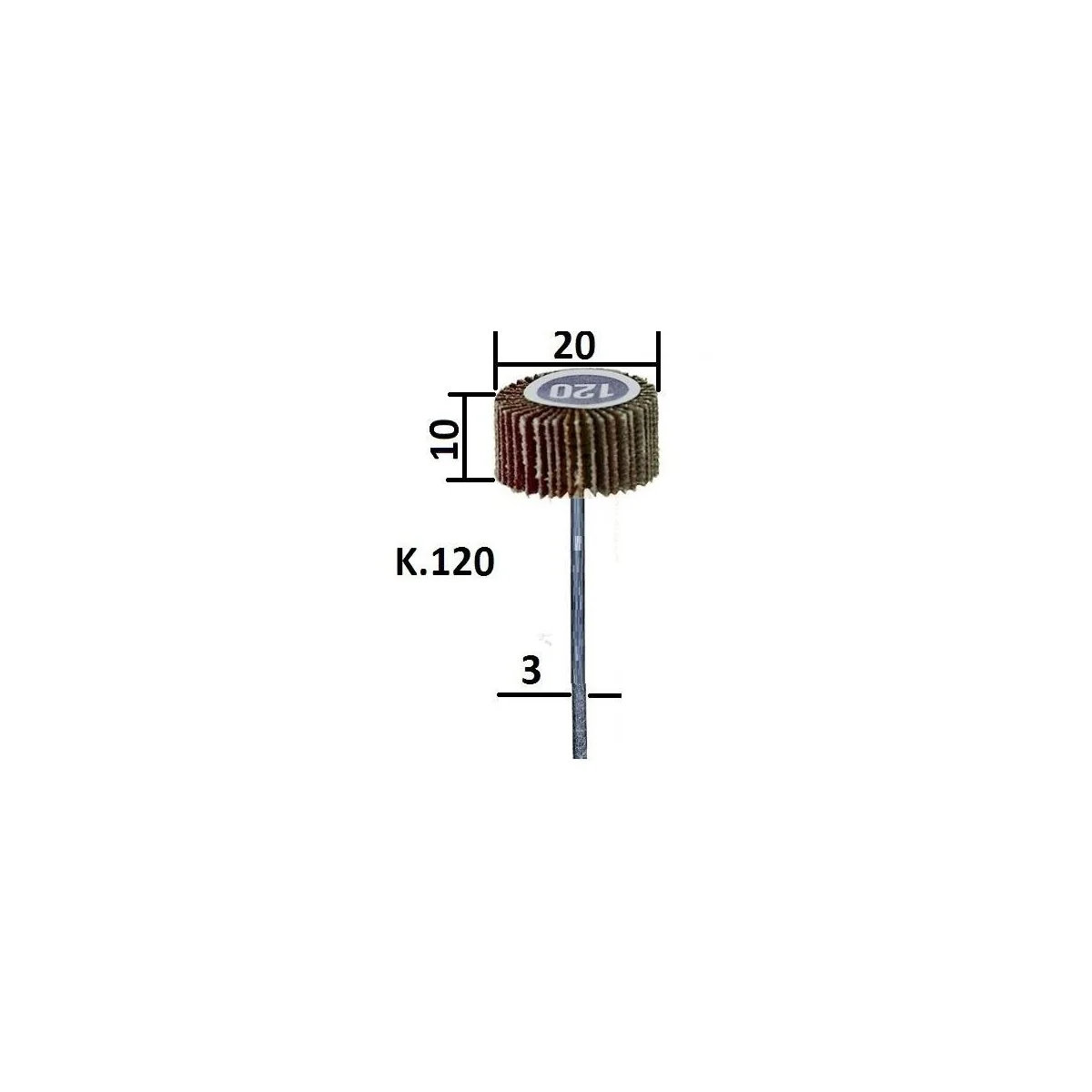 Proxxon 20x10mm normal grit flap wheel - PRX-28984 - PRX-28984 Proxxon 20x10mm normal grit flap wheel - PRX-28984 - PRX-28984