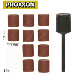 Abrasive cylinders in corundum 14mm grain 120 (x10) + support Proxx...
