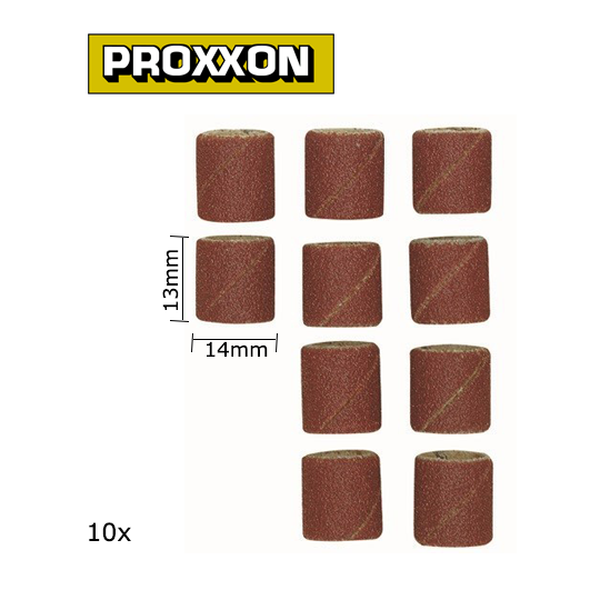 PRX-28979-Abrasive cylinders in corundum 14mm grain 120 (x10) Proxxon