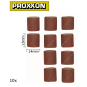 PRX-28979-Cylindres abrasifs en corindon 14mm grain 120 (x10) Proxxon