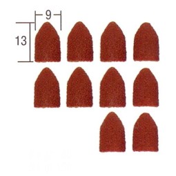 Abrasive cylinders shape cap 9mm grain 80 and 150 (x10) Proxxon - P...