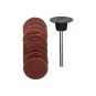 18mm abrasive discs, 120 and 150 grit (x10) + Proxxon backing - PRX... PRX-28982-18mm abrasive discs, 120 and 150 grit (x10) + Proxxon backing - PRX-28982