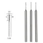 Proxxon HSS steel drill bits, Ø 0.5 mm, 3 pieces - PRX-28864 - PRX-... PRX-28864-Proxxon HSS steel drill bits, Ø 0.5 mm, 3 pieces - PRX-28864