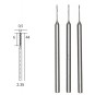 PRX-28864-Forets HSS en acier, Ø 0.5 mm, 3 pièces Proxxon - PRX-28864