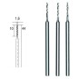 PRX-28854-Forets HSS en acier, Ø 1.0 mm, 3 pièces Proxxon - PRX-28854