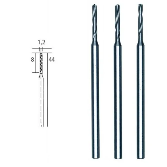 PRX-28856-Proxxon HSS steel drill bits, Ø 1.2 mm, 3 pieces - PRX-28856