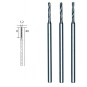 PRX-28856-Forets HSS en acier, Ø 1.2 mm, 3 pièces Proxxon - PRX-28856
