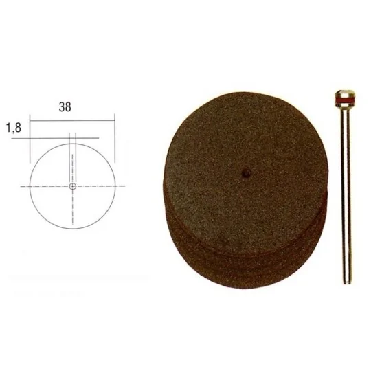 PRX-28820-Disques à tronçonner en corindon 38mm (x5) + support Proxxon - PRX-28820