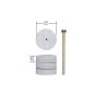 PRX-28296-Elastic polishing disc, Ø 22 mm, 4 pieces + 1 rod Proxxon - PRX-28296