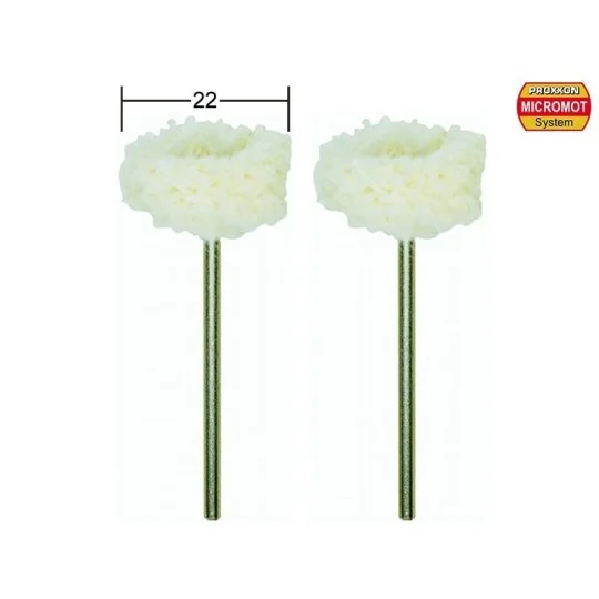 PRX-28297-Disques à polir en coton, Ø 22mm, 2 pièces Proxxon