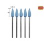PRX-28288-Silicone polishers ogive shape, Ø 5mm, 5 pieces Proxxon