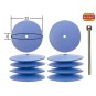 PRX-28293-Polissoirs en silicone forme lentille, Ø 22mm, 10 pièces Proxxon - PRX-28293