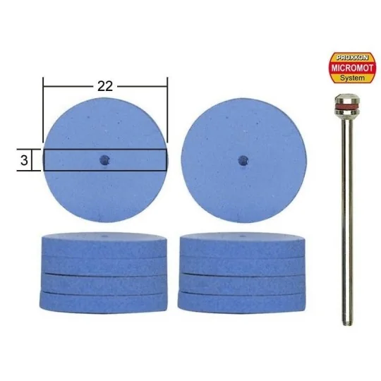PRX-28294-Polissoirs en silicone forme disque, Ø 22mm, 10 pièces Proxxon - PRX-28294