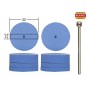 PRX-28294-Polissoirs en silicone forme disque, Ø 22mm, 10 pièces Proxxon - PRX-28294