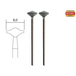 Silicon carbide grinding wheels, lens shape (x2) Proxxon - PRX-28272