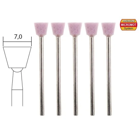 PRX-28778-Corundum wheels, Ø 7mm (x5) Proxxon