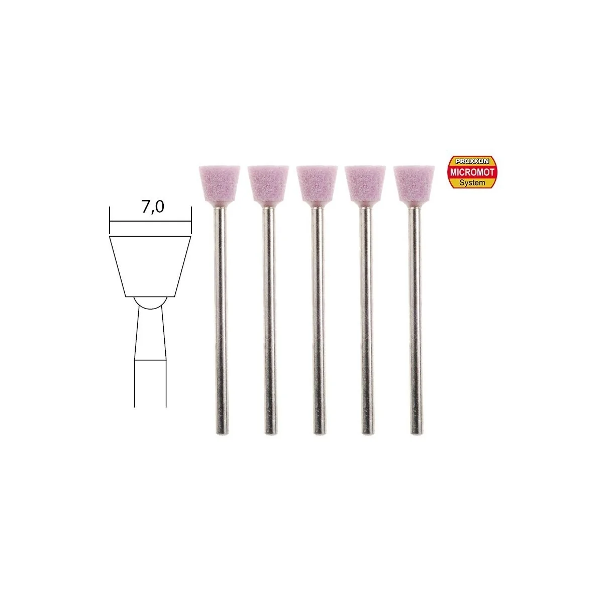 Corundum wheels, Ø 7mm (x5) Proxxon - PRX-28778