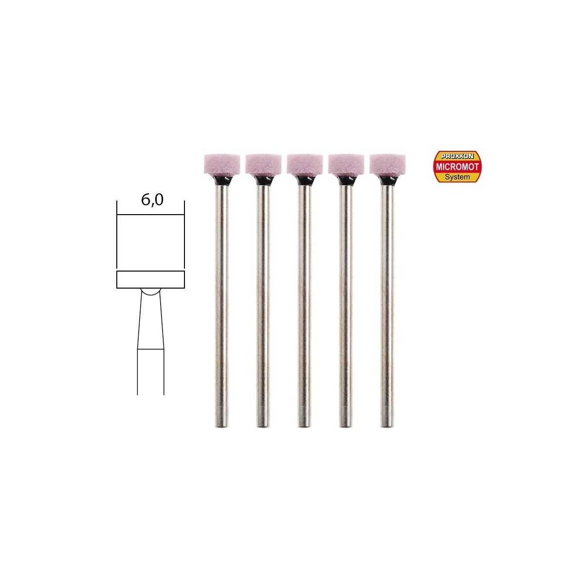 Corundum wheels, Ø 6mm (x5) Proxxon - PRX-28776