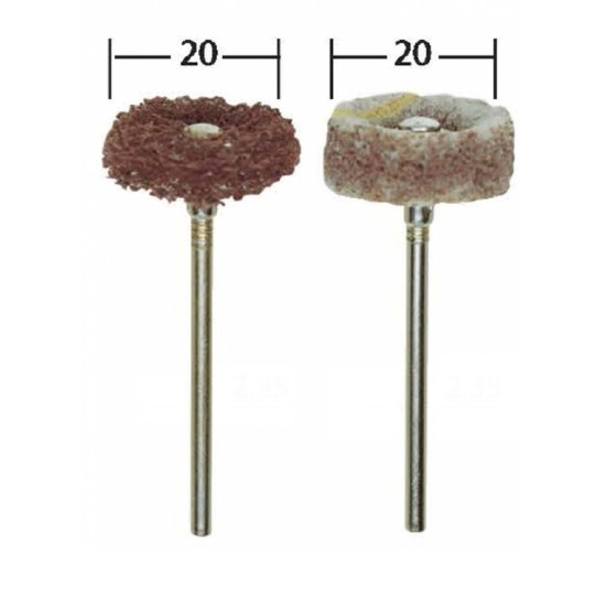 Nylon non-woven sanding brushes, 20mm Proxxon - PRX-28282 PRX-28282-Proxxon 20mm Nylon Non-Woven Sanding Brushes - PRX-28282