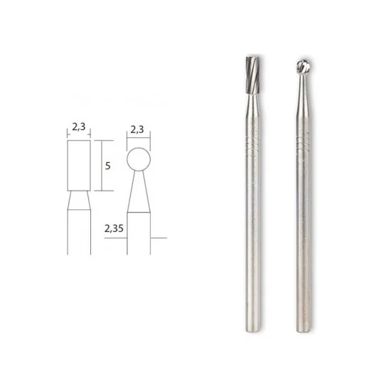PRX-28750-Fraises en métal dur embouts rond et cylindrique Proxxon - PRX-28750