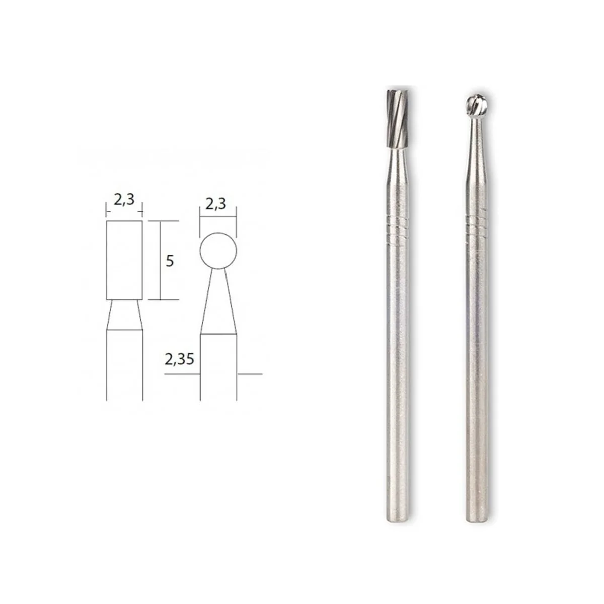 Hard metal cutters round and cylindrical tips Proxxon - PRX-28750