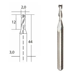 Hard metal cutter Ø 2mm Proxxon - PRX-28759