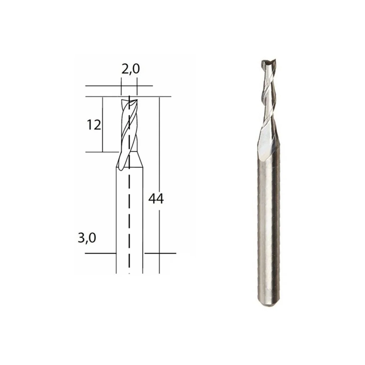 Hard metal cutter Ø 2mm Proxxon - PRX-28759