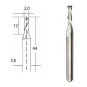 Proxxon 2mm diameter carbide end mill - PRX-28759 - PRX-28759 PRX-28759-Proxxon 2mm diameter carbide end mill - PRX-28759