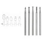 PRX-28710-Proxxon wolfram-vanadium steel end mill, 5 shapes - PRX-28710