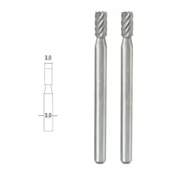 Fraise embout acier wolfram-vanadium, cylindrique Ø 3mm (x2) Proxxon Proxxon PRX-28722 - 1