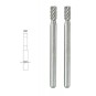 PRX-28722-Fraise embout acier wolfram-vanadium, cylindrique Ø 3mm (x2) Proxxon - PRX-28722
