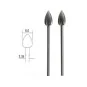 Fraise embout acier wolfram-vanadium, flamme Ø 6mm (x2) Proxxon Proxxon PRX-28724 - 1 PRX-28724-Fraise embout acier wolfram-vanadium, flamme Ø 6mm (x2) Proxxon - PRX-28724