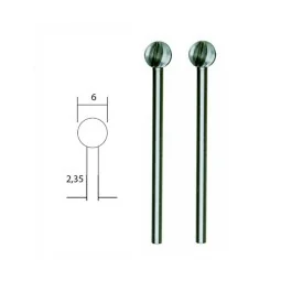 Proxxon 6mm Ball End Mill with Wolfram-Vanadium Steel Tip (x2) - PR...