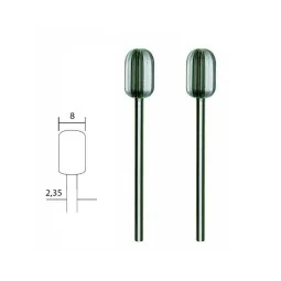 Wolfram-vanadium steel tip cutter, cylindrical Ø 8mm (x2) Proxxon -...
