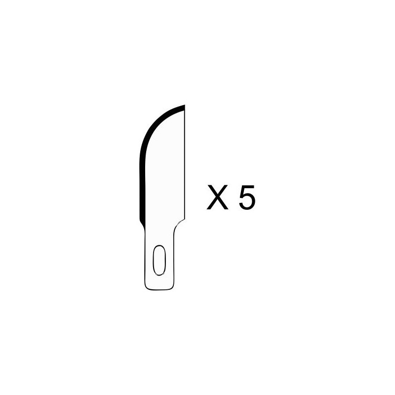 5 HO350 blades for scalpel cutter n°1 ø8 HOLI Tools HO350 - 1