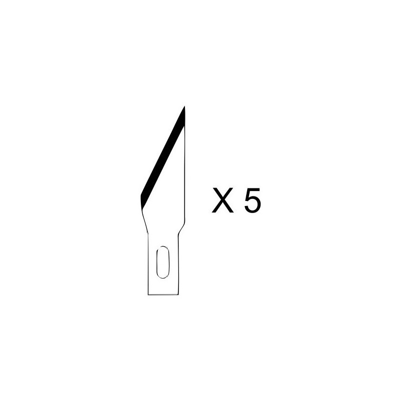 5 HO351 blades for scalpel cutter n°1 ø8 HOLI Tools HO351 - 1