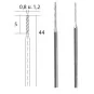 Proxxon diamond twist drill bits, Ø 0.8mm and 1.2mm - PRX-28255 - P... PRX-28255-Proxxon diamond twist drill bits, Ø 0.8mm and 1.2mm - PRX-28255