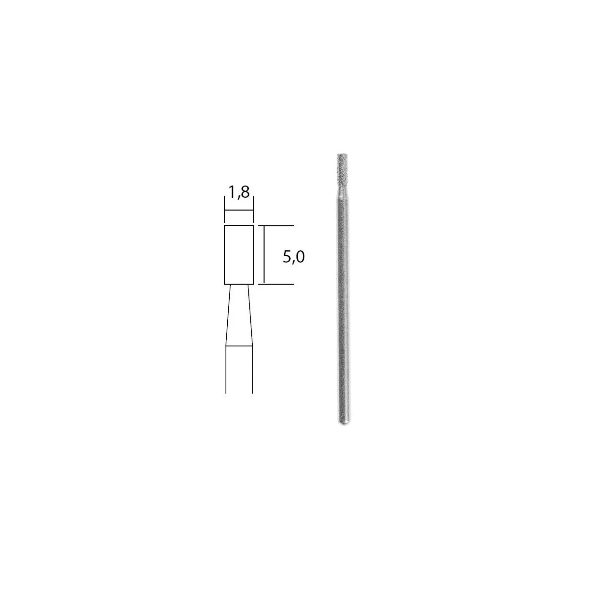 Embout de meulage diamanté cylindrique Ø 1,8 mm Proxxon Proxxon PRX-28240 - 1 Embout de meulage diamanté cylindrique Ø 1,8 mm Proxxon Proxxon PRX-28240 - 1