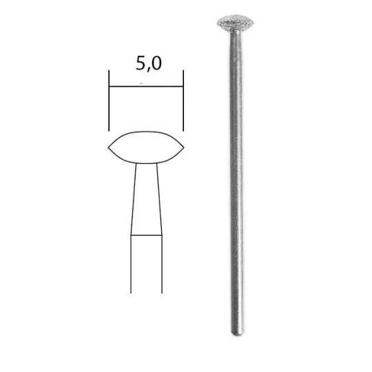 Embout de meulage diamanté bombé Ø 5,0 mm Proxxon Proxxon PRX-28250 - 1 PRX-28250-Embout de meulage diamanté bombé Ø 5,0 mm Proxxon - PRX-28250