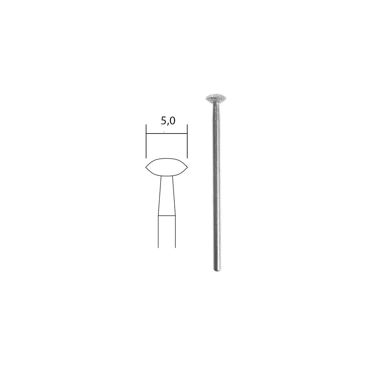 Embout de meulage diamanté bombé Ø 5,0 mm Proxxon Proxxon PRX-28250 - 1 Embout de meulage diamanté bombé Ø 5,0 mm Proxxon Proxxon PRX-28250 - 1