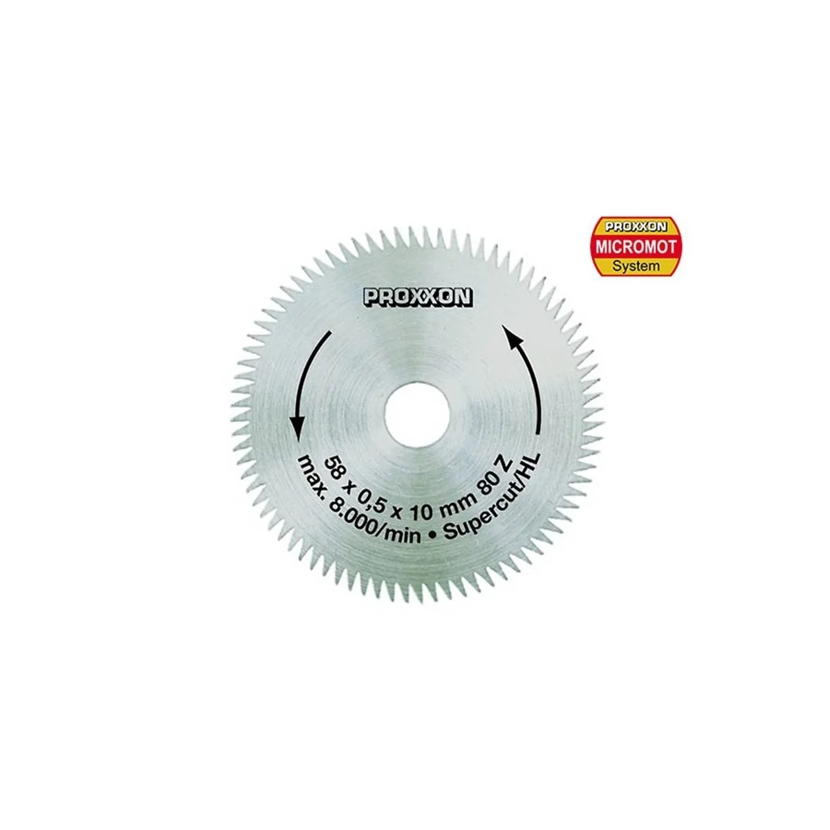 Lame de scie circulaire Super-cut denture alternée 58 mm, 80 dents Proxxon Proxxon PRX-28014 - 1