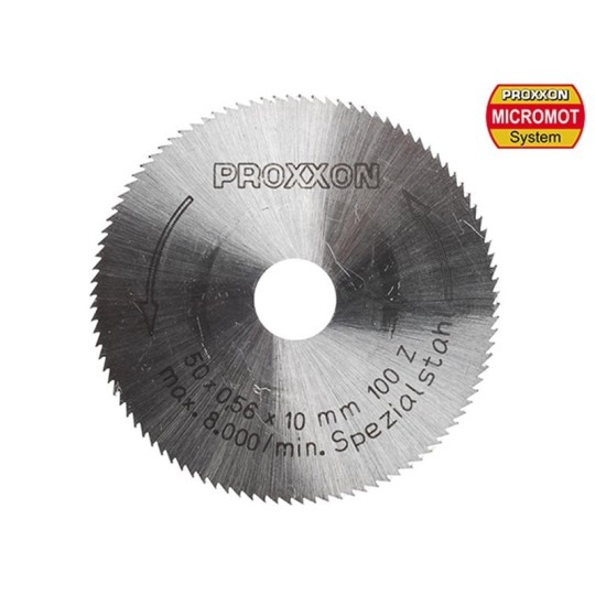50 mm spring steel saw blade, 100 teeth Proxxon - PRX-28020 PRX-28020-50mm spring steel saw blade, 100 teeth Proxxon - PRX-28020