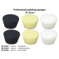 PRX-29094-Conical polishing sponge Ø 50 mm, medium (yellow) (x2) Proxxon