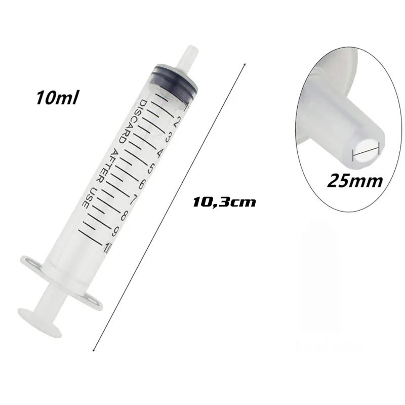 Syringe 10ml with needle 1.2 mm  1300060 - 1