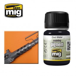 PIGMENT Gun Metal 35ml Mig AMMO - MIG Jimenez A.MIG-3009 - 1