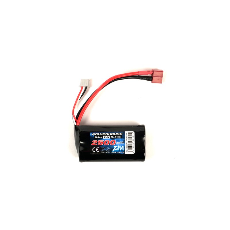 7.4V 2500mAh Li-Ion Battery for Pirate Buster T2M T2M T4965/34N - 1