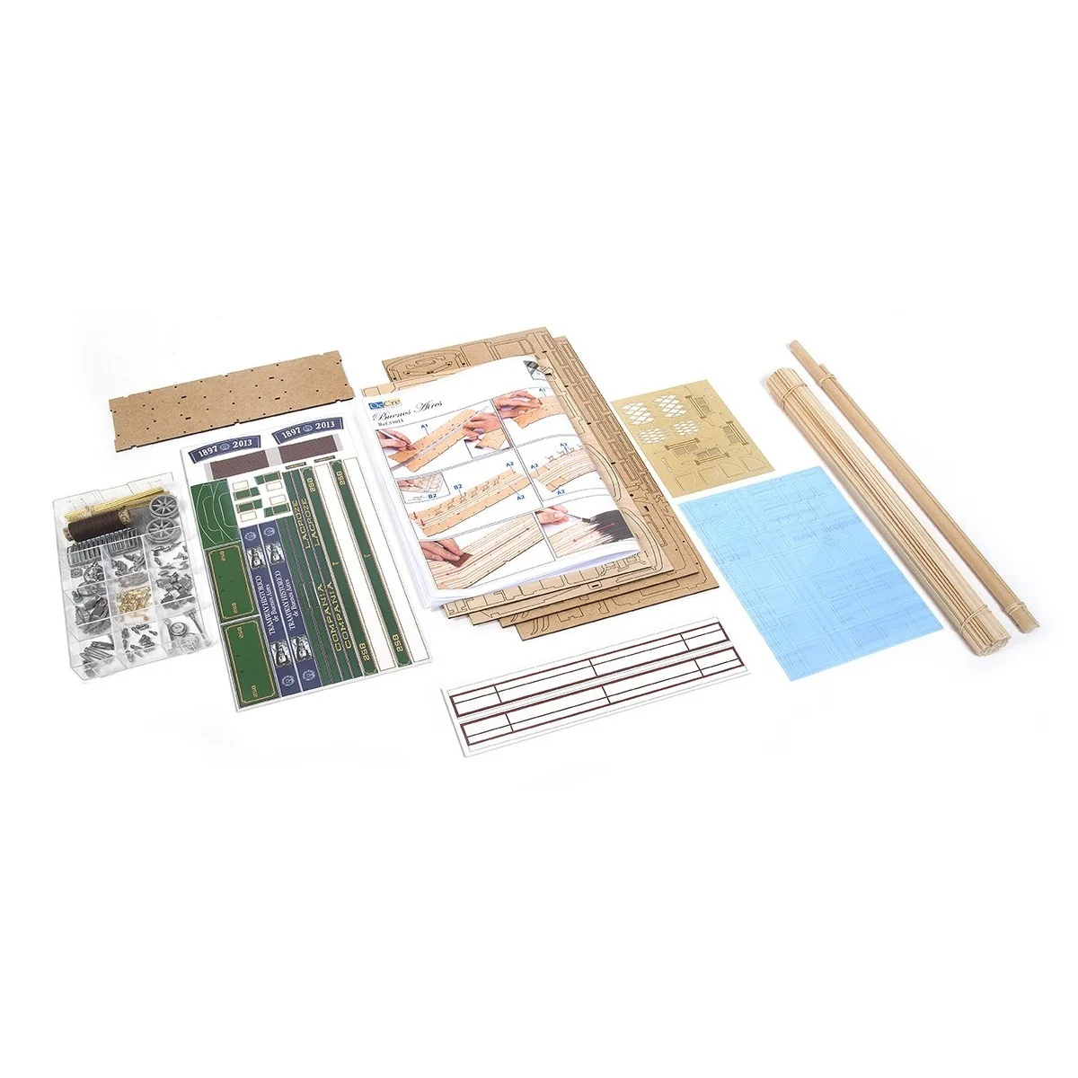 OcCre 53011 Tram Buenos Aires 1/24 kit construction bois métal OcCre 53011 - 19